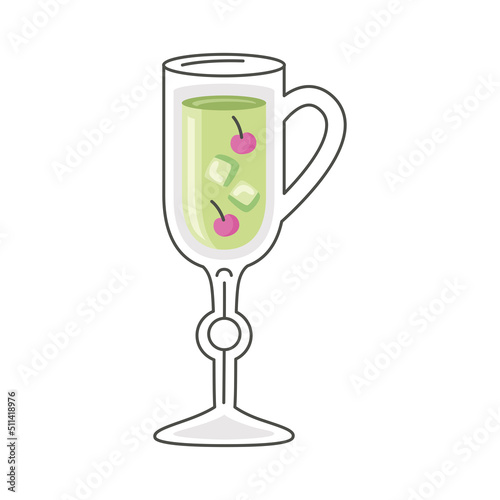 green drink in cup