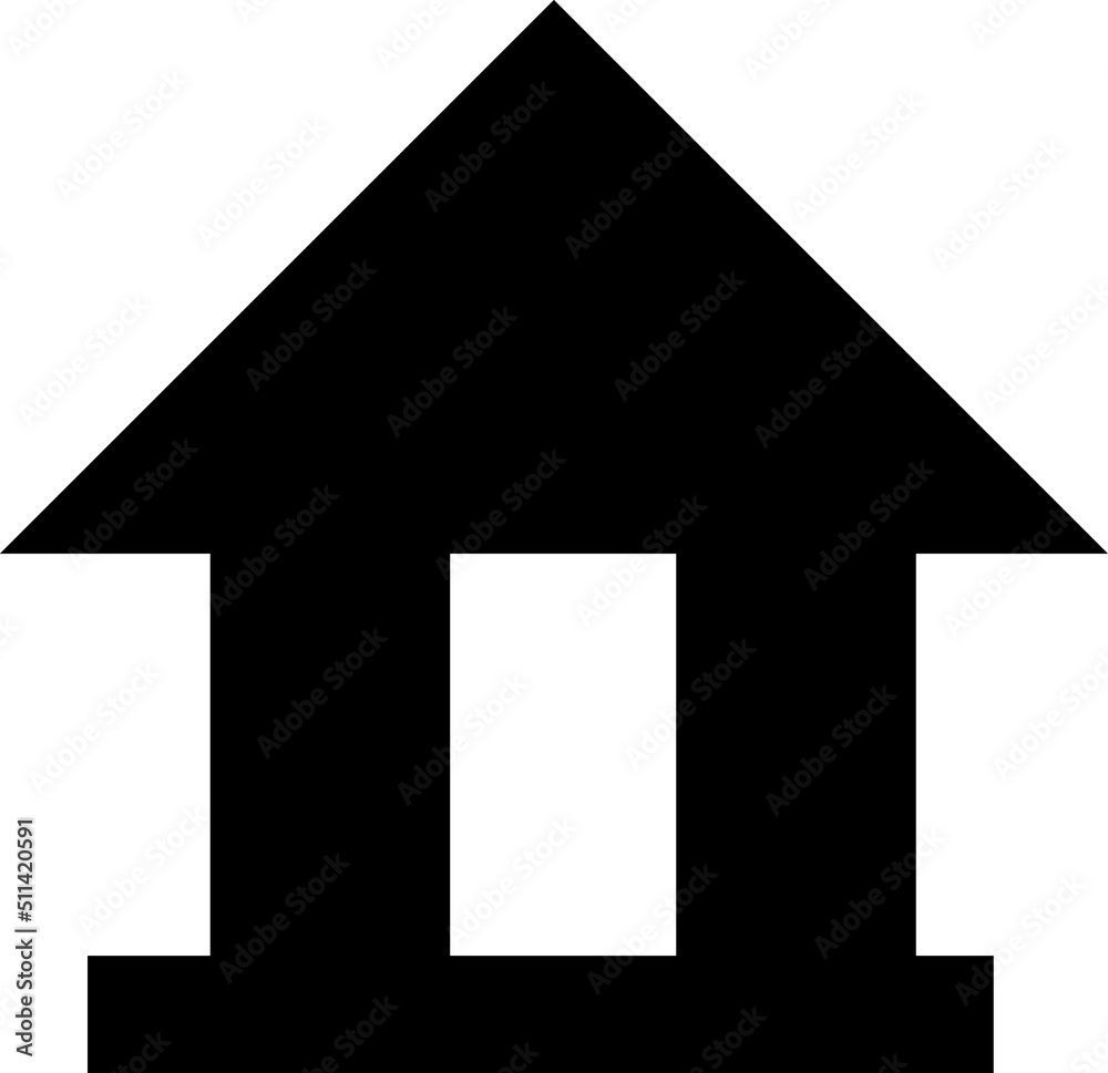 Home icon vector. House sign illustration on white background..eps Home icon vector. House sign illustration on white background..eps