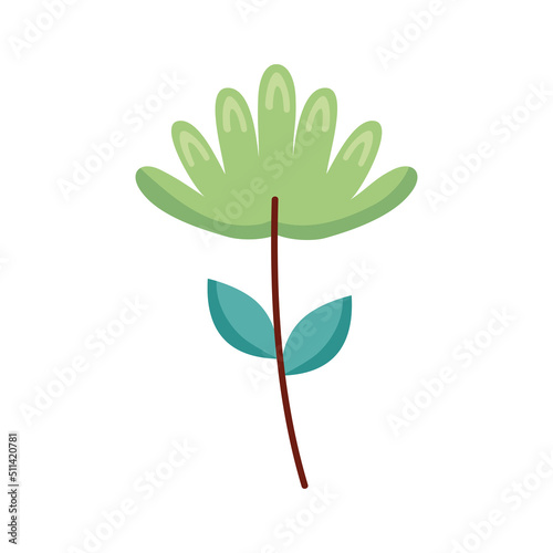 green flower garden nature