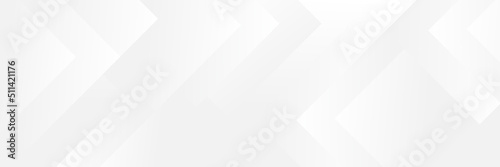 Abstract white Geometric banner design background.