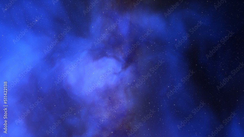 Naklejka premium Space nebula, for use with projects on science, research, and education. Illustration