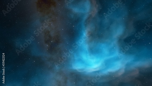 Space nebula  for use with projects on science  research  and education. Illustration 