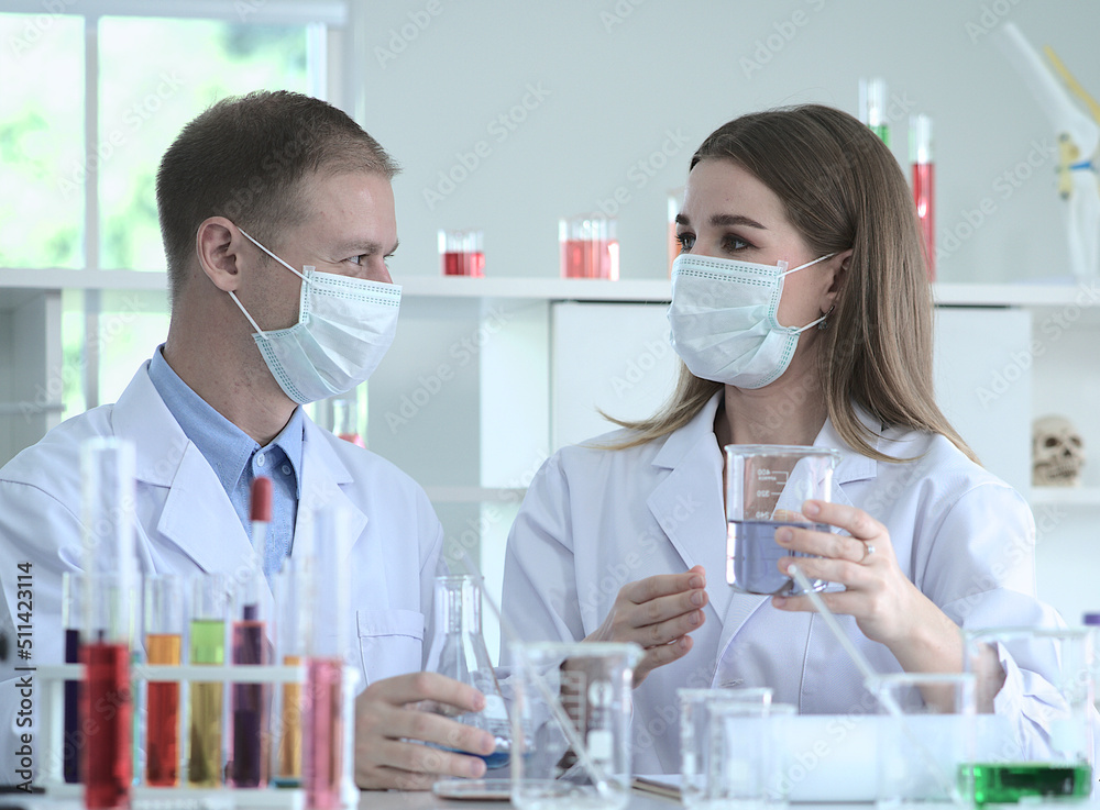Scientist medical doing some research vaccine anti-virus, Science medical study pharmaceutical medicine lab in hospital. Scientist medical doing some research vaccine anti-virus, Science medical study pharmaceutical medicine lab in hospital.