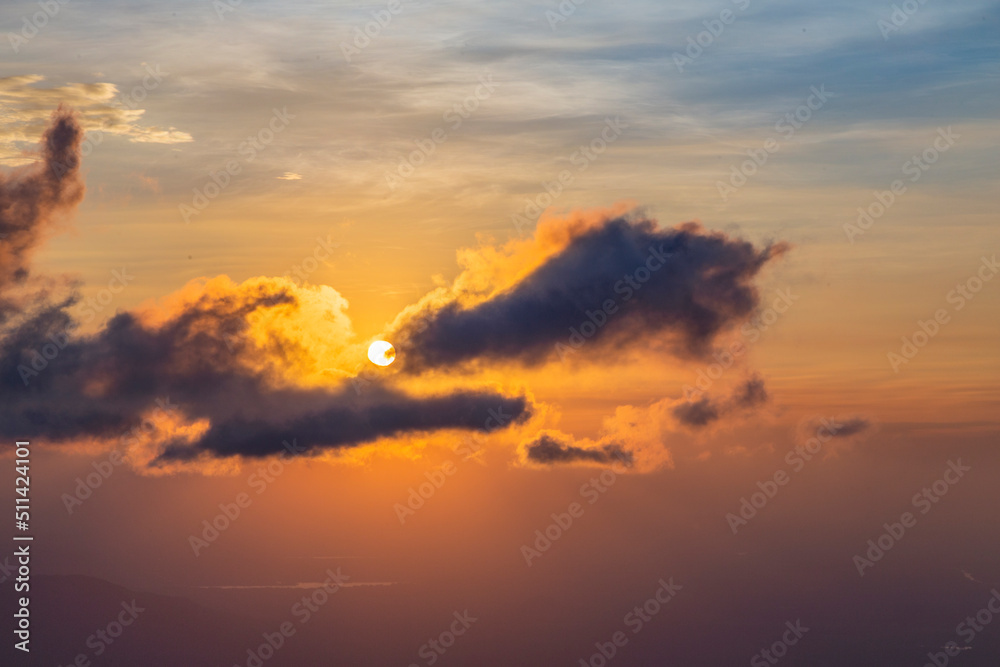Sunset and dawn sky background Sunset and dawn sky background
