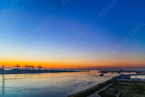 Sunrise and sky by the sea