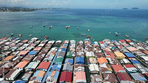 The Scenery of The Villages Within Gaya Island, Kota Kinabalu, Sabah Malaysia photo