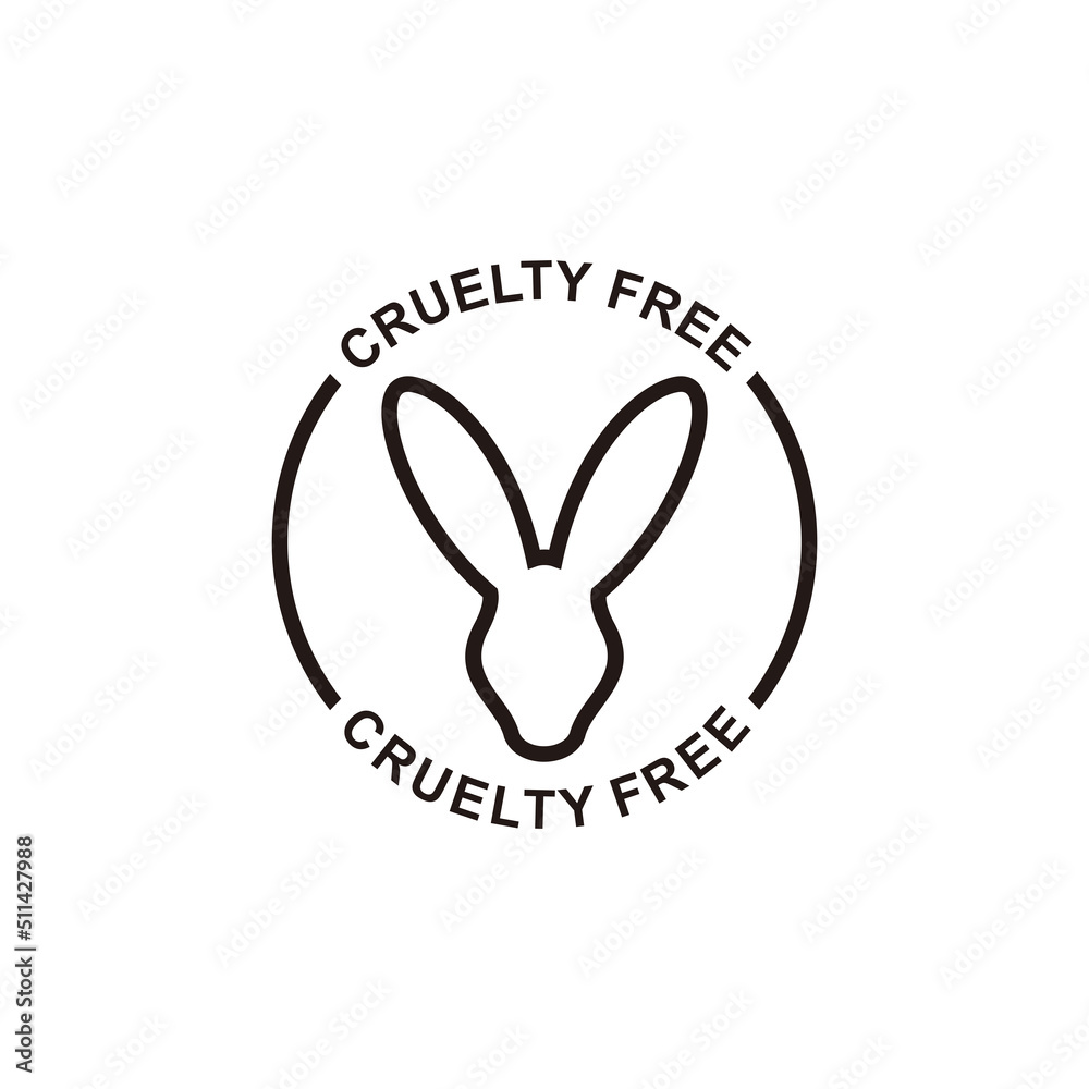 Cruelty free concept logo design. No animal testing logo vector. Animal  cruelty free icon design illustration Stock Vector | Adobe Stock