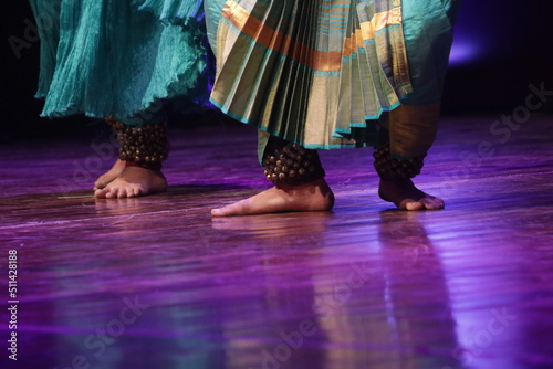 indian traditional dancers in dance