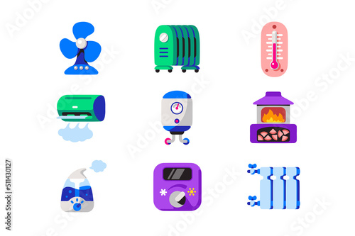 Climatic equipment for regulation temperature