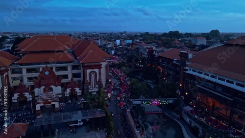 Pasar Badung Kumbasari, Badung Night Market, in Denpasar City, Bali photo