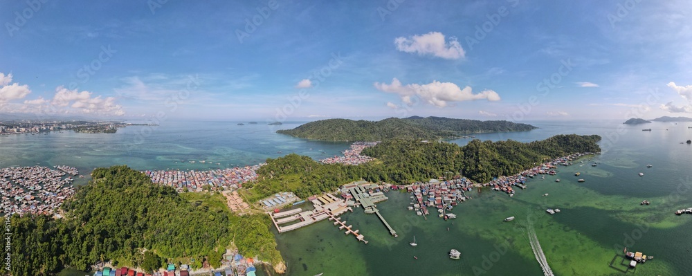 The Scenery of The Villages Within Gaya Island, Kota Kinabalu, Sabah Malaysia