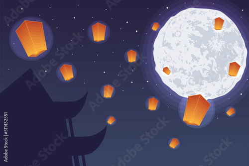 chinese moon festival banner