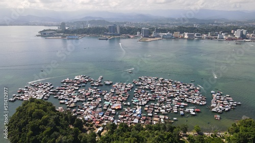 The Scenery of The Villages Within Gaya Island, Kota Kinabalu, Sabah Malaysia