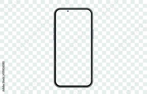 Mock up screen Smartphone. Transparent Clipping Path for Infographic Business web site design 