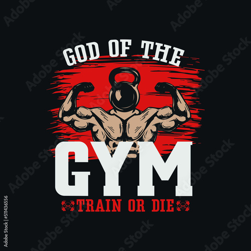 TonysFinest God Of The Gym - Train Or Die Graphic Tee