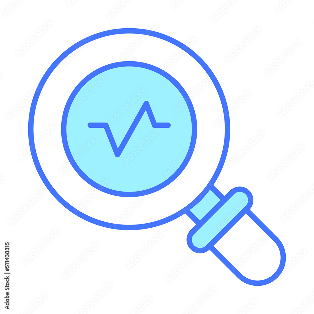 explore stats Finance Related Vector Line Icon. Editable Stroke Pixel Perfect.