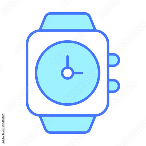 smart watch Finance Related Vector Line Icon. Editable Stroke Pixel Perfect.