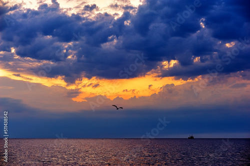 Beautiful sunrise over the sea © fisher05