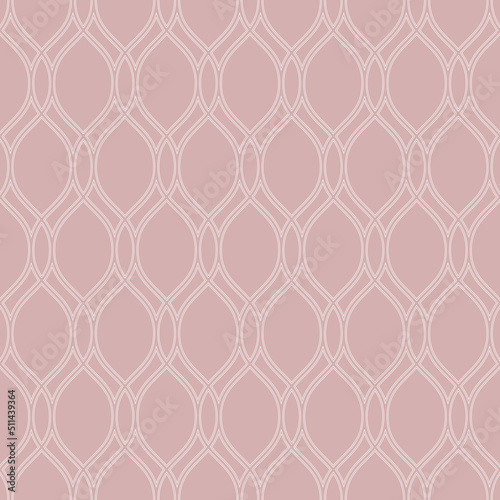Seamless vector ornament. Modern wavy background. Geometric modern purple and white wavy pattern