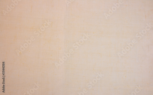 light cotton linen fabric texture background, natural textile seamless pattern. © Inga