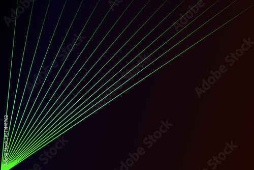 Intersecting glowing laser security beams on a dark background.Art design shine light ray.Laser field.
