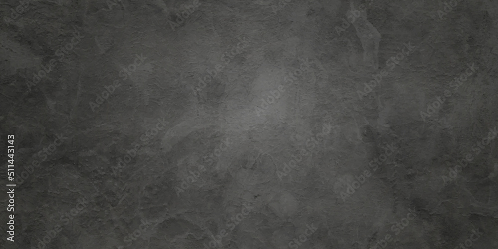 Fototapeta premium Black stone concrete grunge texture and backdrop background anthracite panorama. Panorama dark grey black slate background or texture.