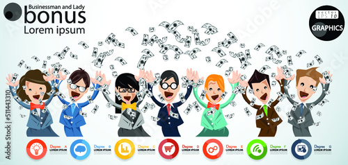 Illustration business.design modern  idea and concept think creativity. for brainstorm,Social network,success,plan,think,search,analyze,communicate, futuristic idea innovation technology.