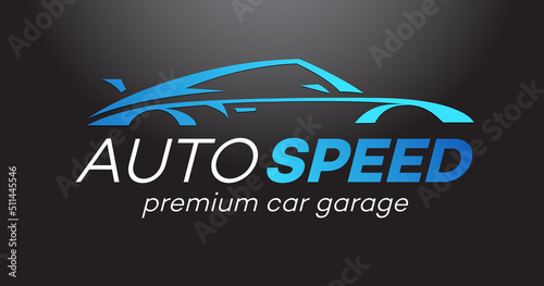 Auto vector logo isolated on black background for detailing, repair, tuning, car washing isolated on white background. Stamps, banners and design elements for you business. 10 eps