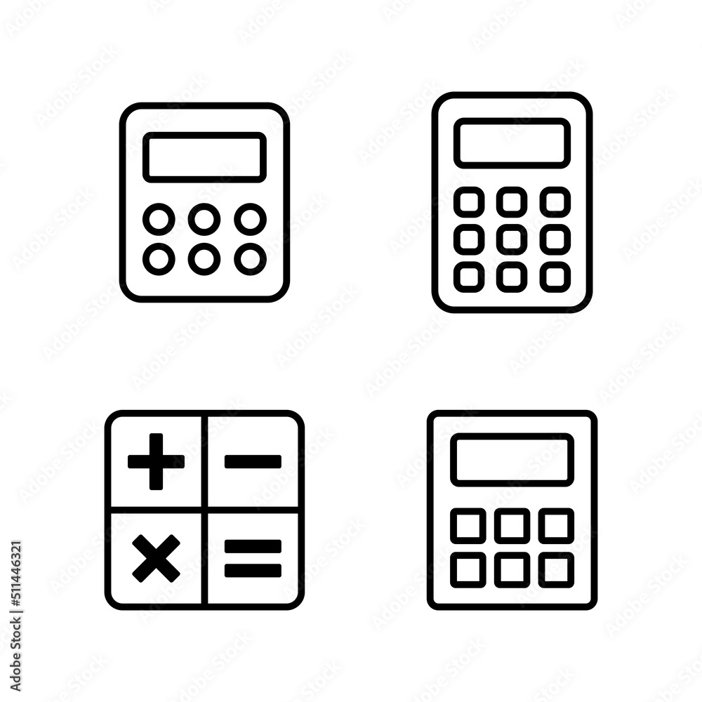 Calculator icon vector. Accounting calculator sign and symbol. Calculator icon vector. Accounting calculator sign and symbol.