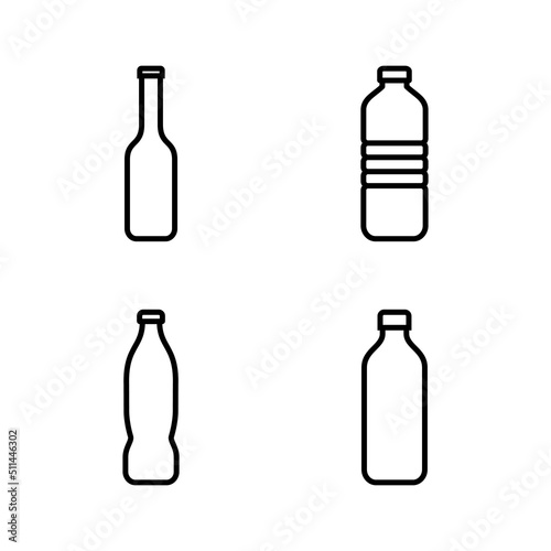 Bottle icon vector. bottle sign and symbol