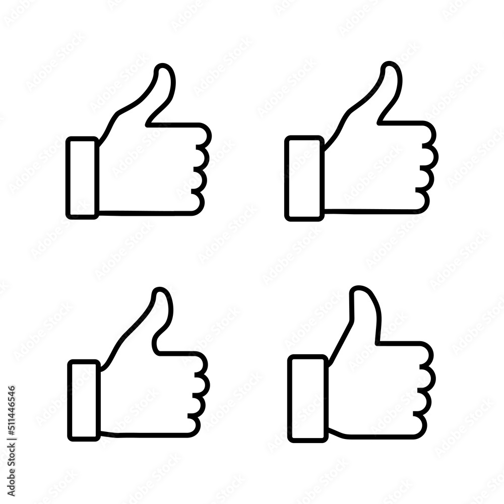 Like icon vector. Thumbs up sign and symbol. Hand like Like icon vector. Thumbs up sign and symbol. Hand like