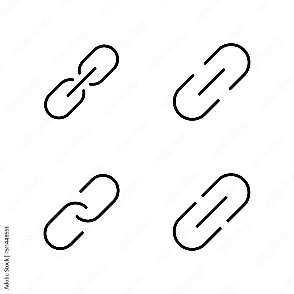 Fototapeta premium Link icon vector. Hyperlink chain sign and symbol