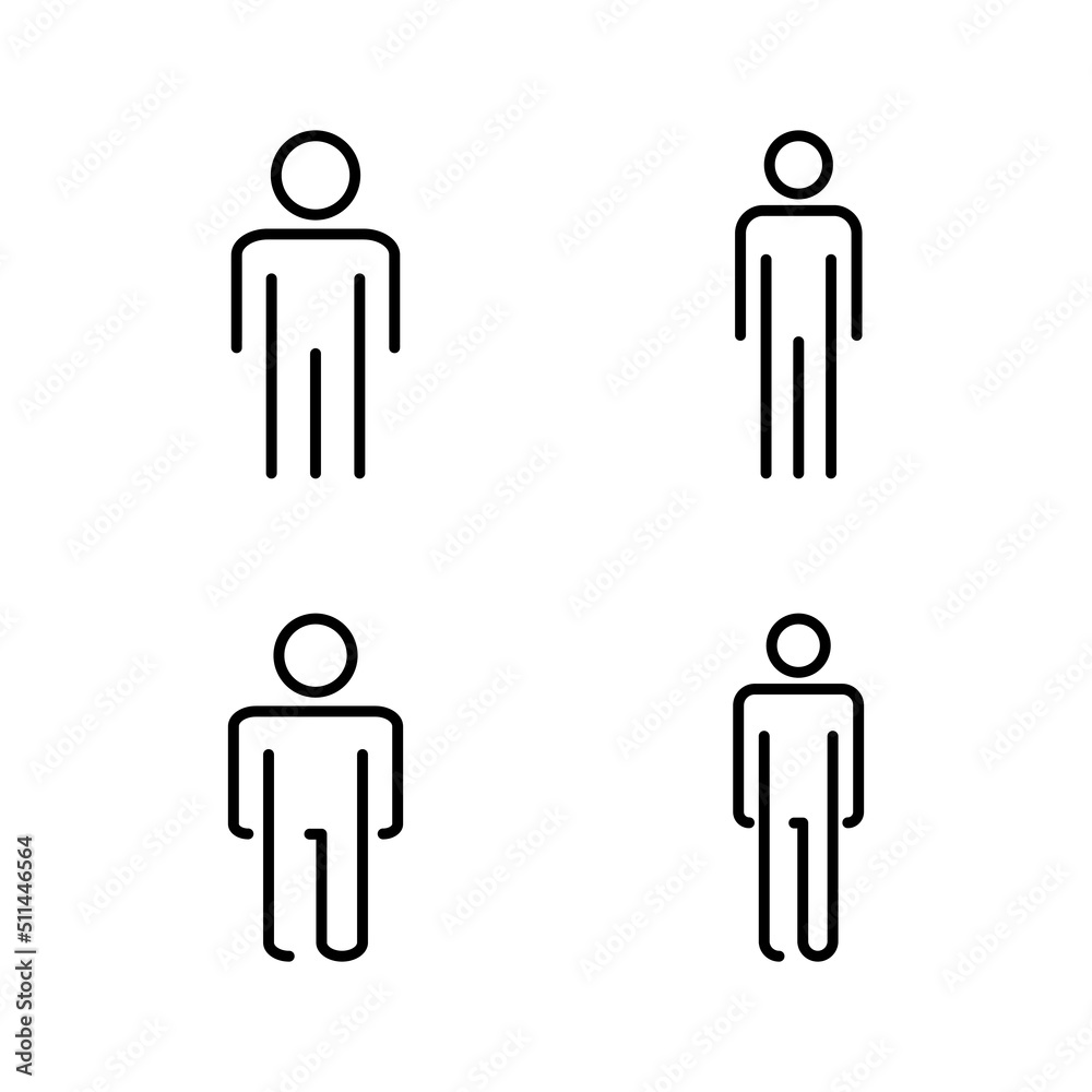 Man icon vector. male sign and symbol. human symbol Man icon vector. male sign and symbol. human symbol