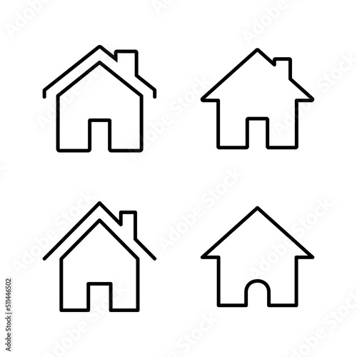 House icon vector. Home sign and symbol
