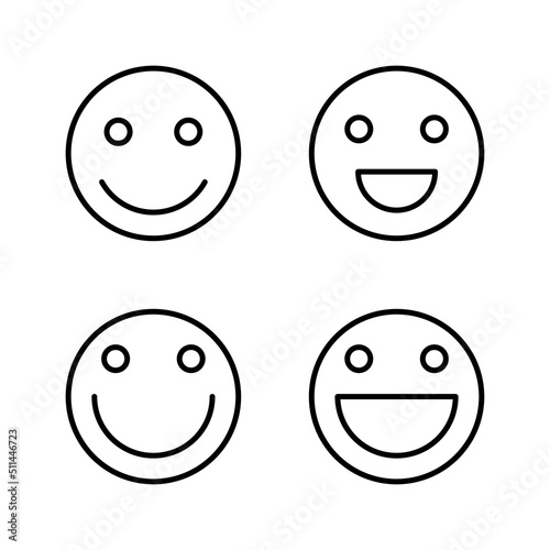 Smile icon vector. smile emoticon icon. feedback sign and symbol