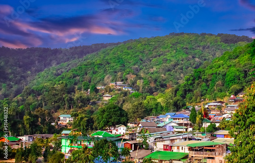 Doi Pui Hmong Village Chiangmai nestled deep in the mountains of Chiang Mai Thailand. these tribal Villagers live deep in the forest trees  farms and live in peace and harmony with nature. © Elias Bitar