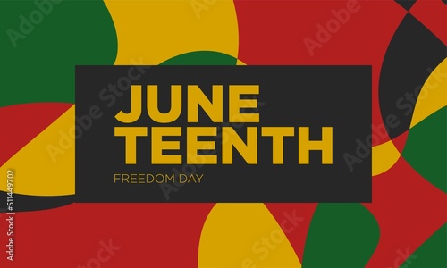 Juneteenth Freedom Day Background Design.