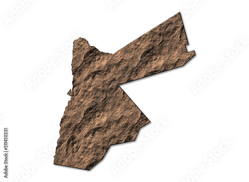 Jordan map on white background.