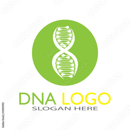 DNA vector logo design template.modern medical logotype.laboratory science icon symbol.colorful pharmacology sign-vector