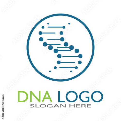 DNA vector logo design template.modern medical logotype.laboratory science icon symbol.colorful pharmacology sign-vector