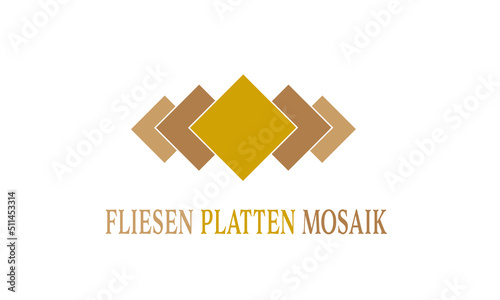 Fliesen, Platten, Mosaik ,Fliesenleger Logo	