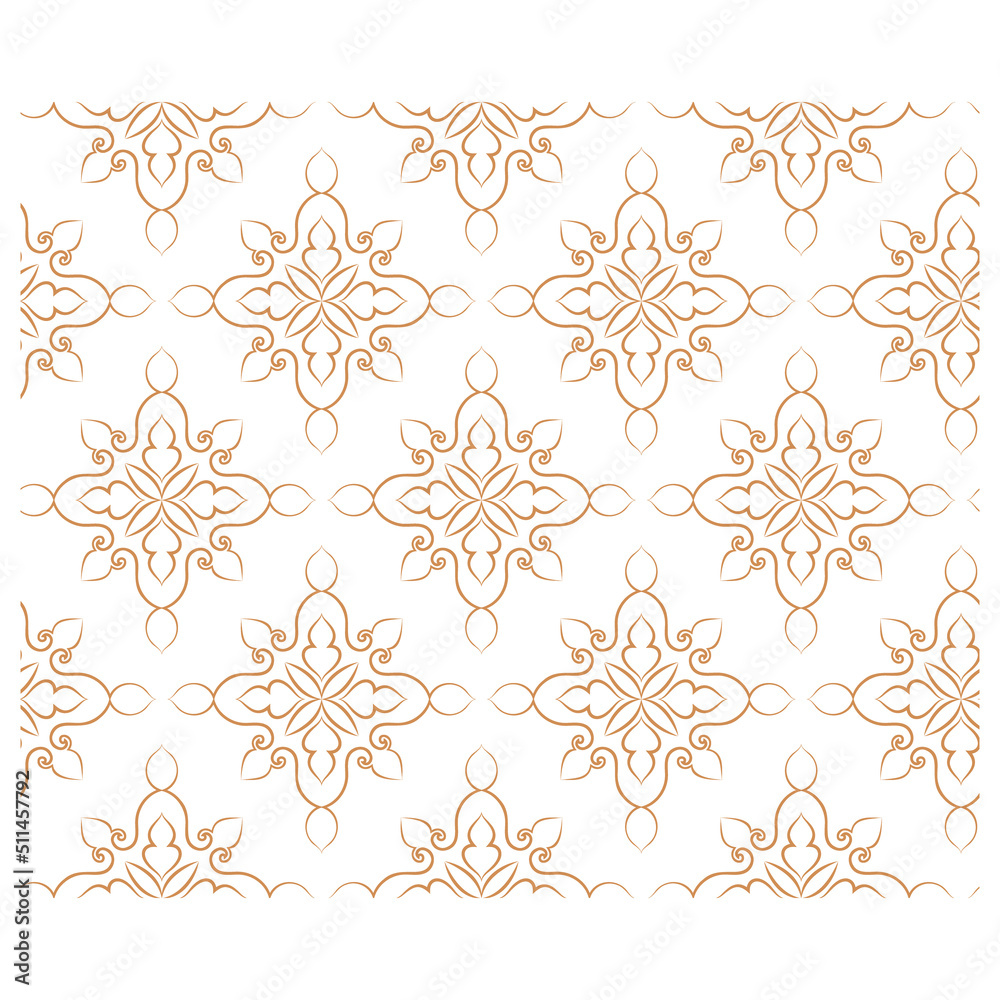 Abstract ornamental pattern for decor, prints, textile, furniture, cloth, digital.