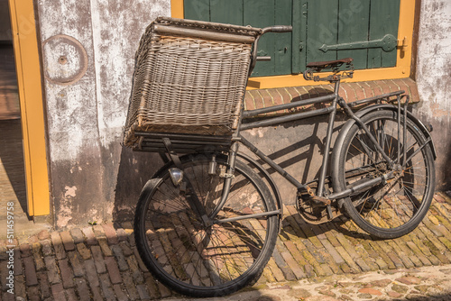 Enkhuizen, Netherlands. Old-fashioned means of transport from the last century at the Zuiderzee Museum in Enkhuizen. photo
