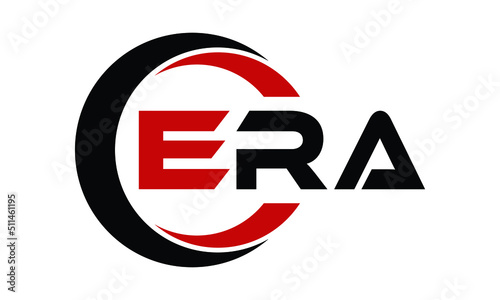 ERA three letter swoosh logo design vector template | monogram logo | abstract logo | wordmark logo | letter mark logo | business logo | brand logo | flat logo | minimalist logo | text | word | symbol