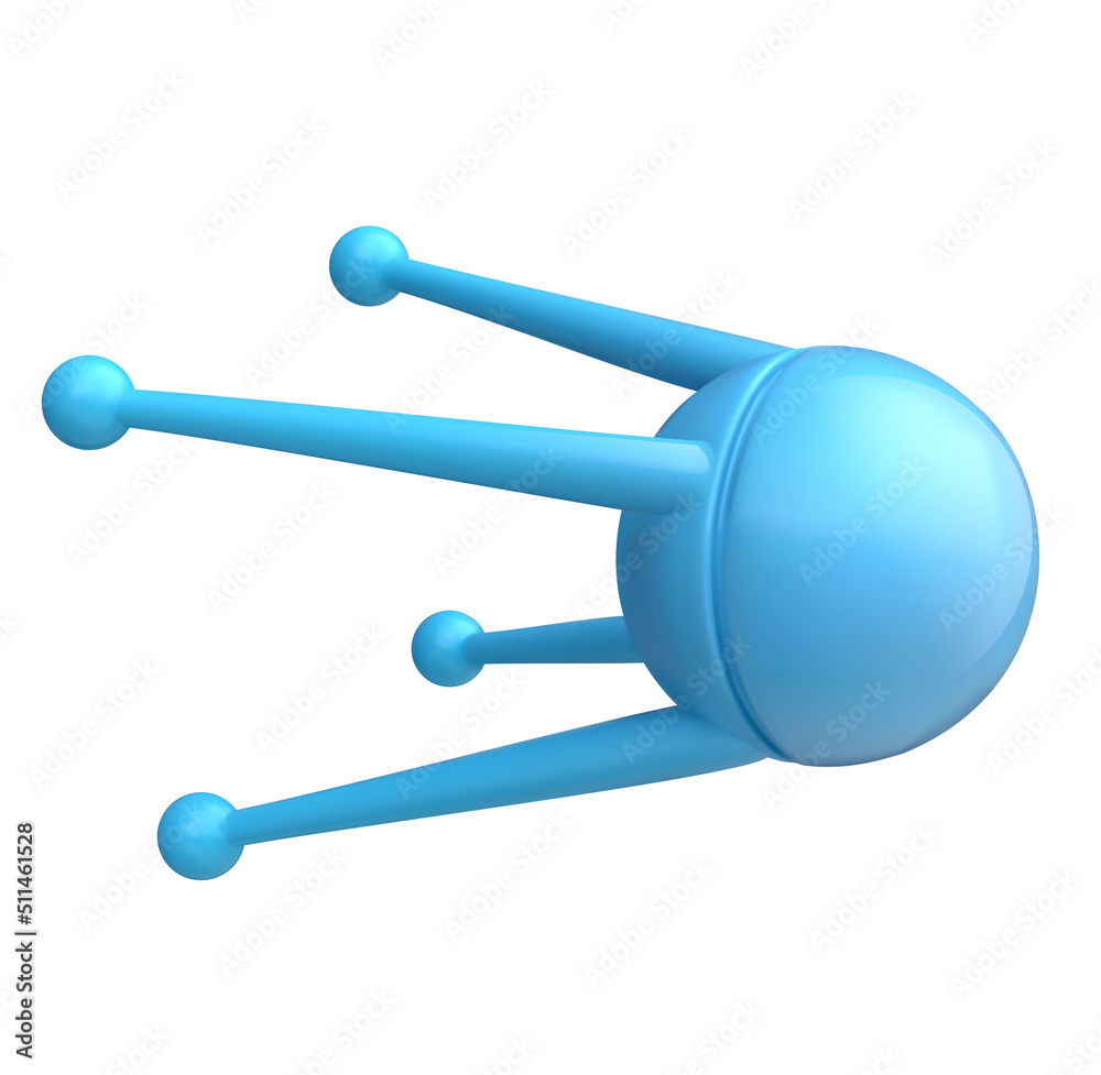 Realistic 3d cartoon satellite on white background. Cute stylised funny device. Colorful bright vector illustration for science, game, business. Sweet glossy plastic element. Creative concept art. Realistic 3d cartoon satellite on white background. Cute stylised funny device. Colorful bright vector illustration for science, game, business. Sweet glossy plastic element. Creative concept art.