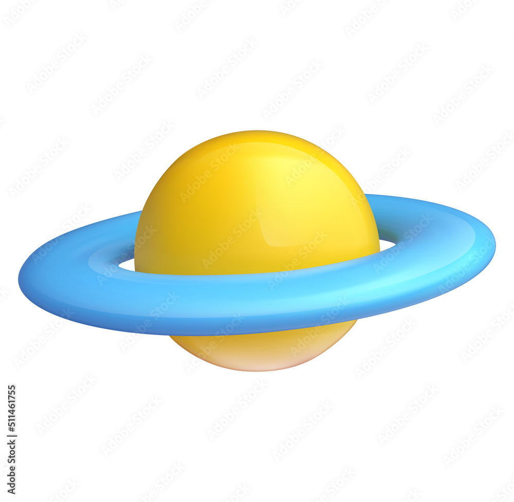 Realistic 3d cartoon planet with ring around. Cute stylised symbol. Colorful bright vector illustration for science, game, business. Sweet glossy plastic element. Creative concept art. Realistic 3d cartoon planet with ring around. Cute stylised symbol. Colorful bright vector illustration for science, game, business. Sweet glossy plastic element. Creative concept art.