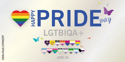 Happy Pride Day.June 28th.
Flags of different collectives with butterflies representing freedom of choice.