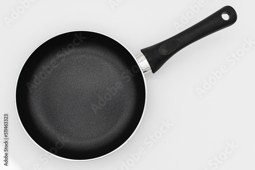 frying pan on white background
