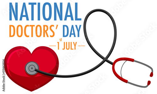 National doctor day in July logo