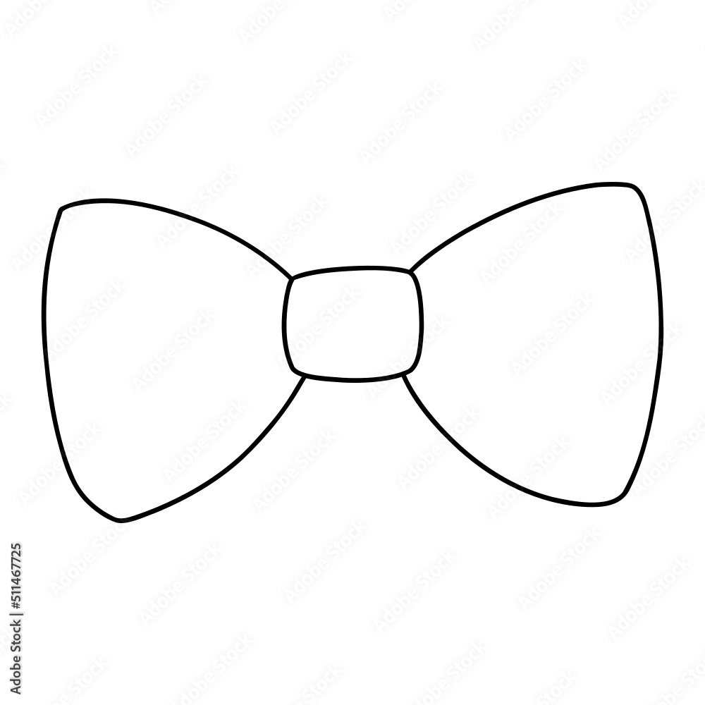 Bow hand drawn, Father day concept Bow hand drawn, Father day concept